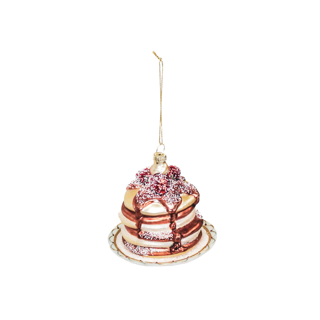 Weihnachtskügel - Pancake - Glass - 10x10x9,5cm
