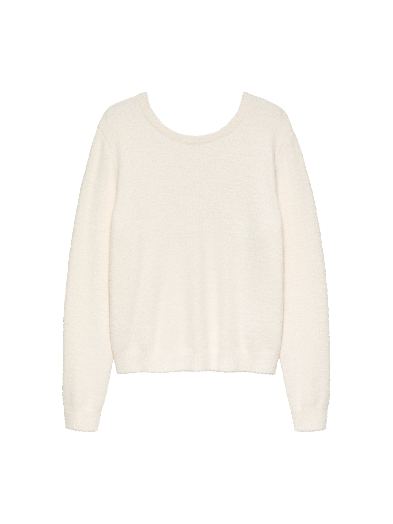 Soft knit with Vneck Egret