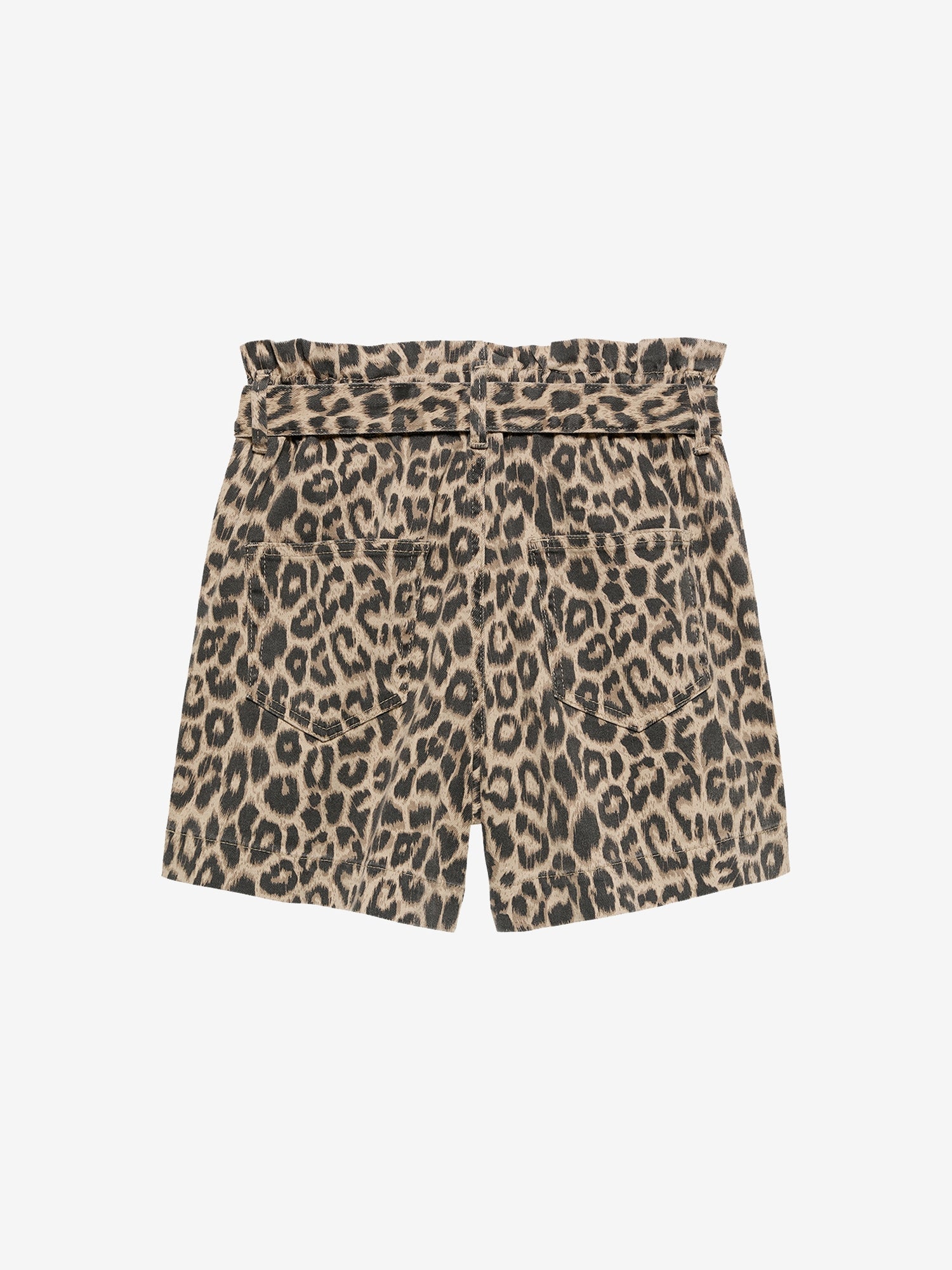 Leopard shorts with a comfortable waist Grey Morn