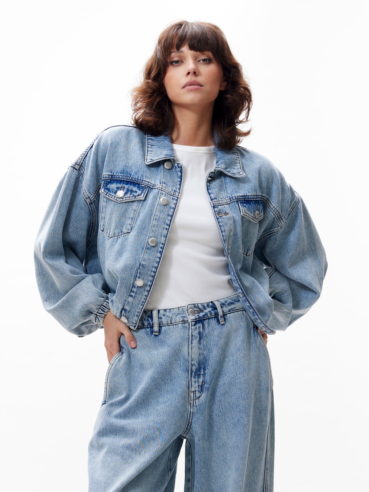 Tuck in denim jacket Air