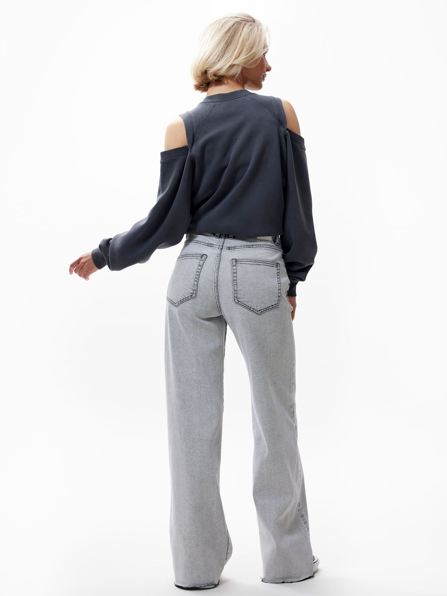 Loose fit jeans Light Grey