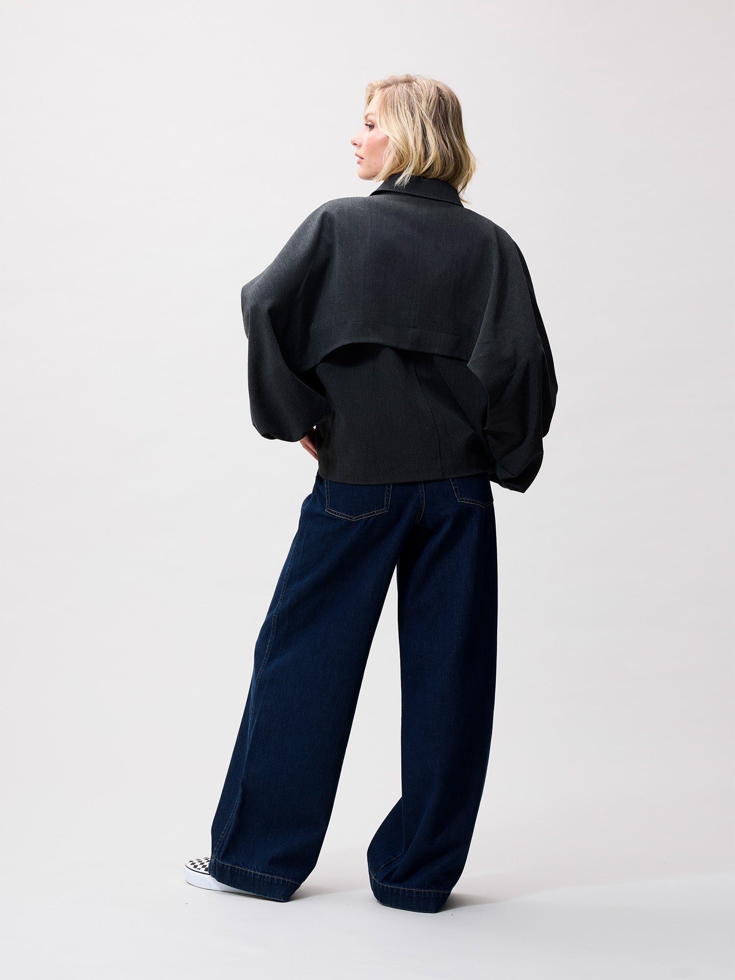 Cape jacket Dark Grey Melange