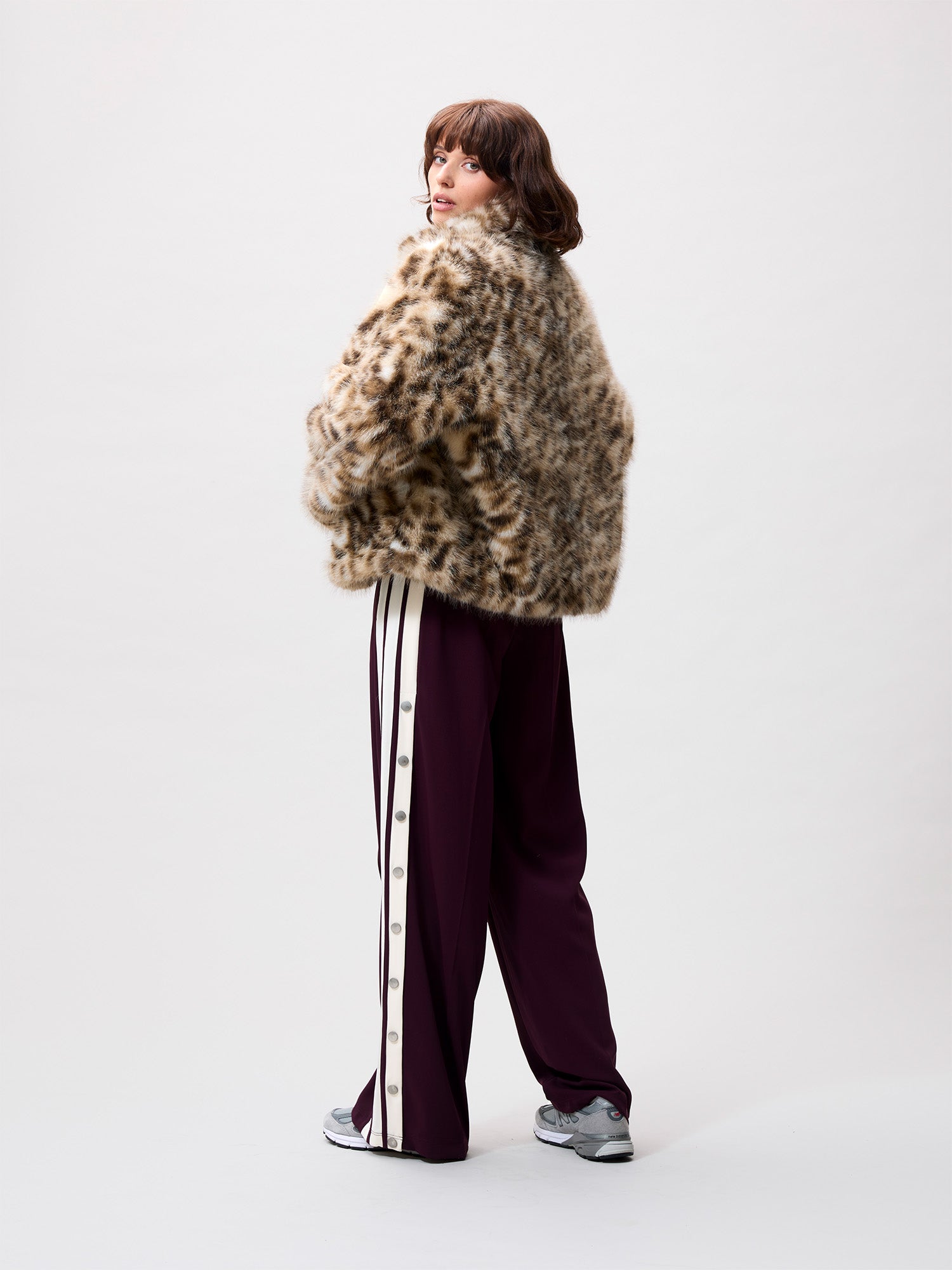Leopard fur jacket Fake Fur