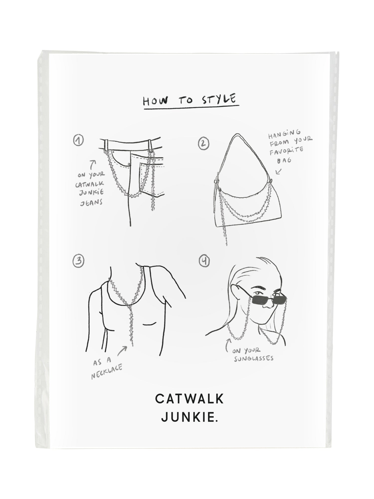 Beaded cord Dark Grey