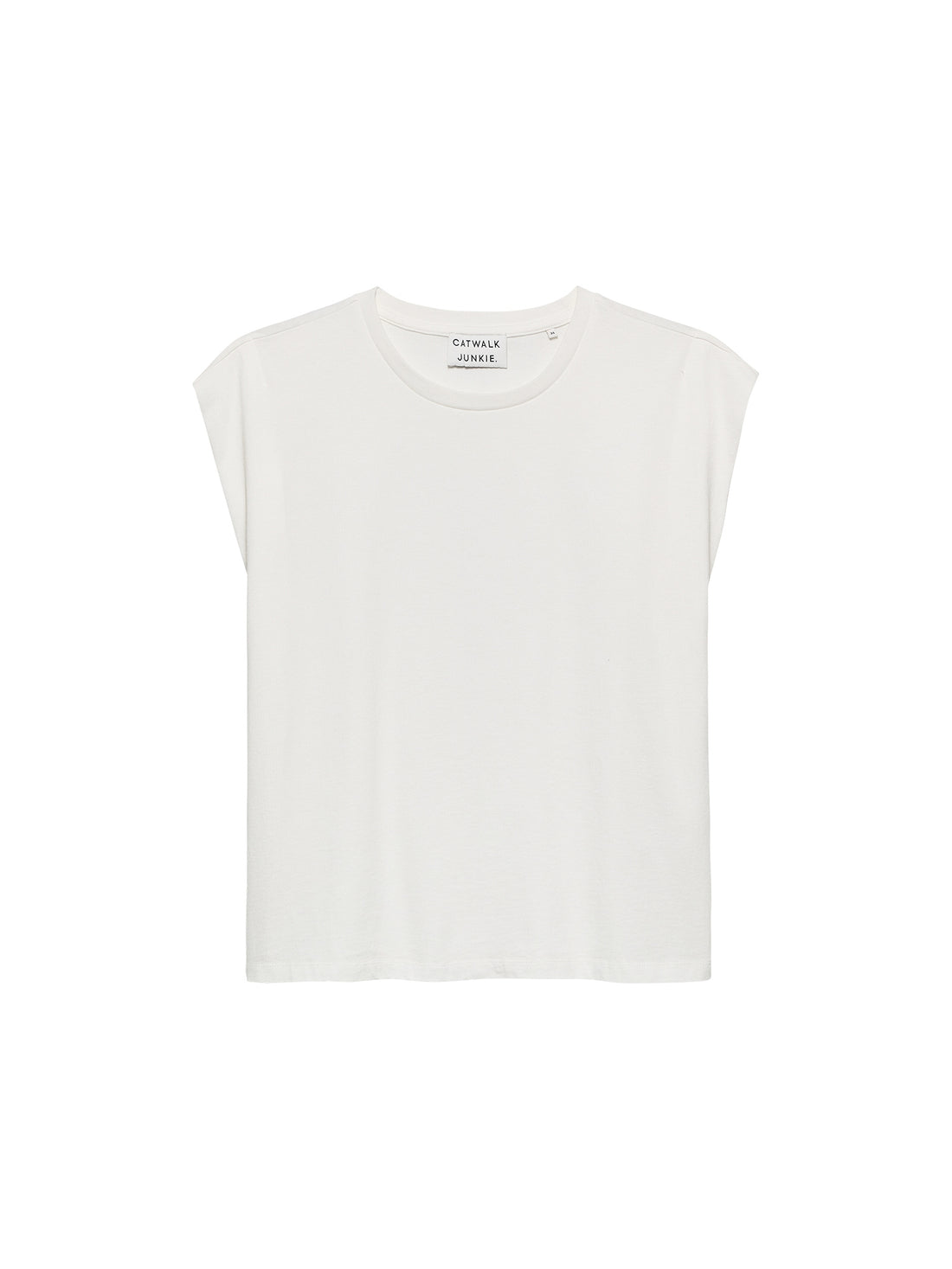 Folded shoulder singlet Off White