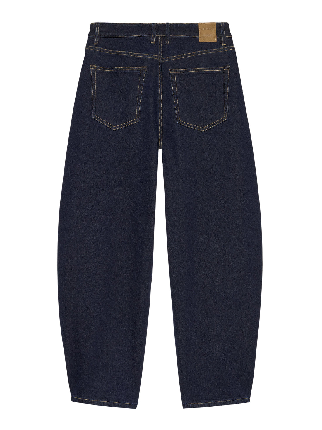 Cropped barrel fit jeans Dark Blue