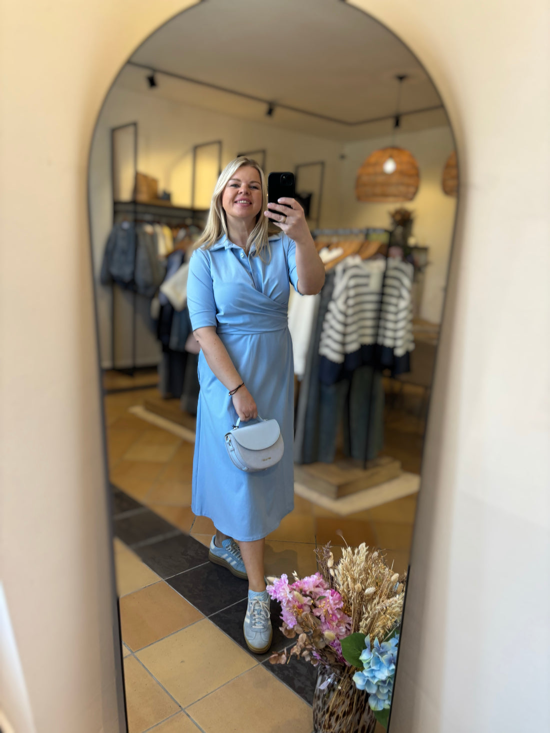 Wickelkleid Blau (One Size)