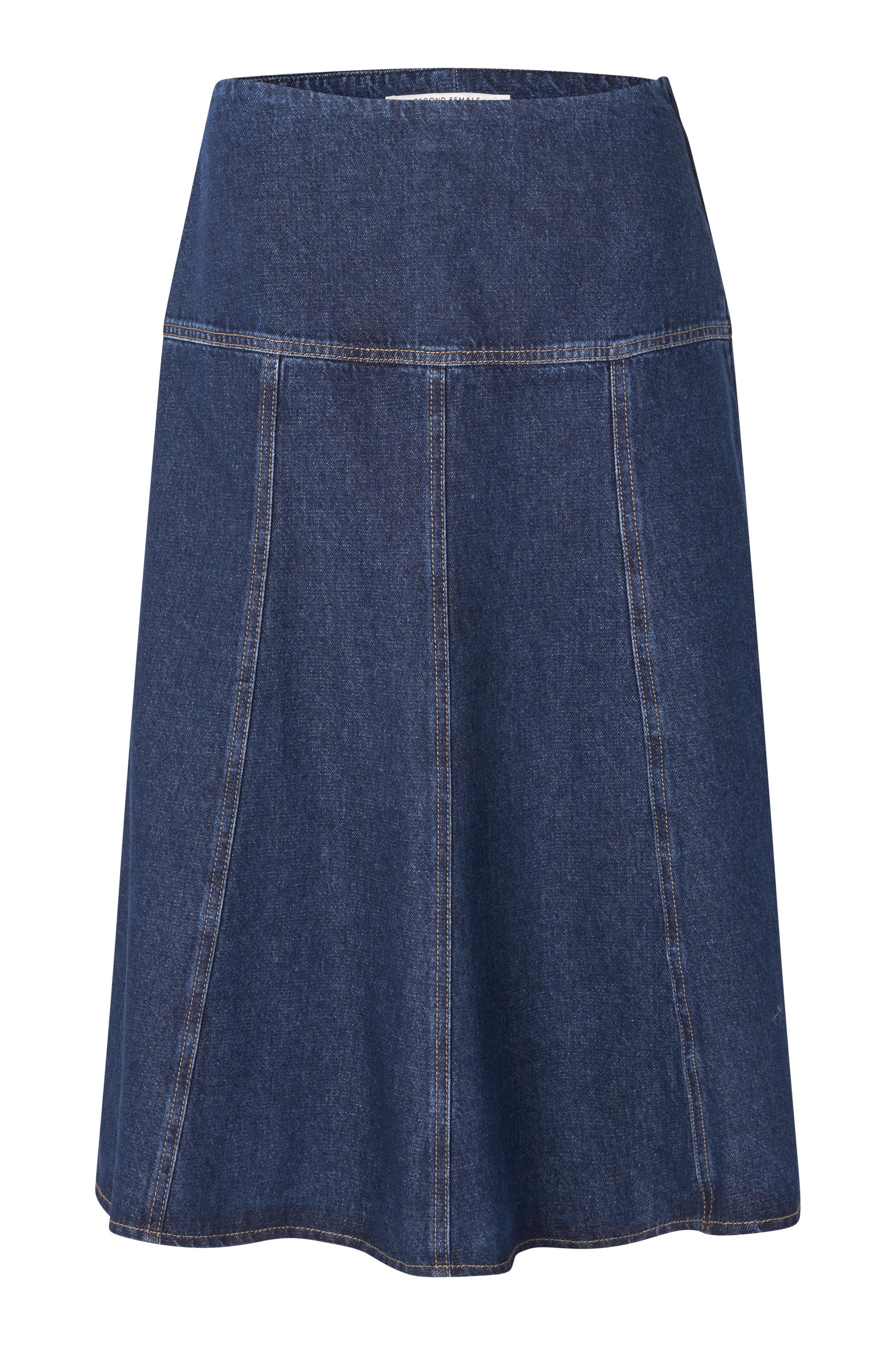 Columbo Denim Skirt Dark blue denim