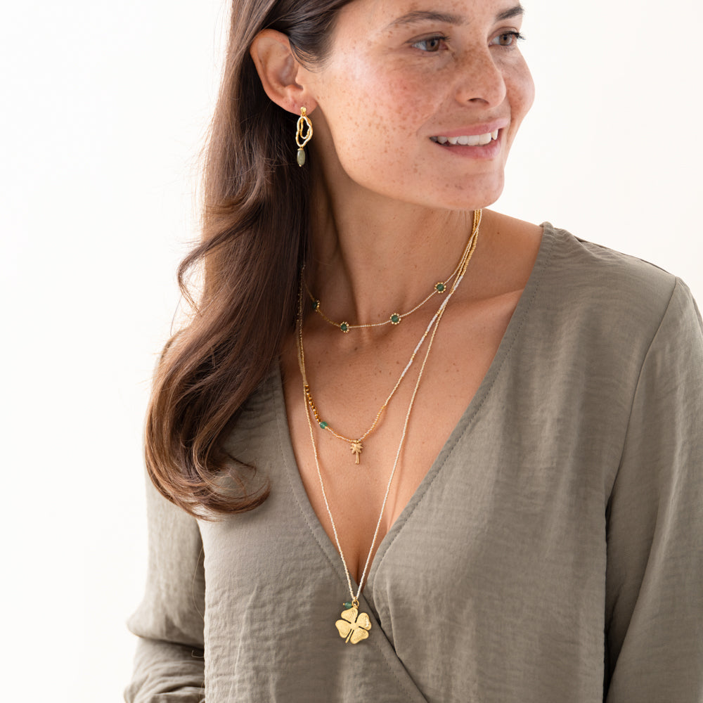 Adventurous Aventurin Goldfarbige Halskette