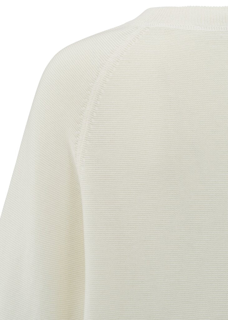 Raglanpullover mit dezenten Ballonärmeln Wool White