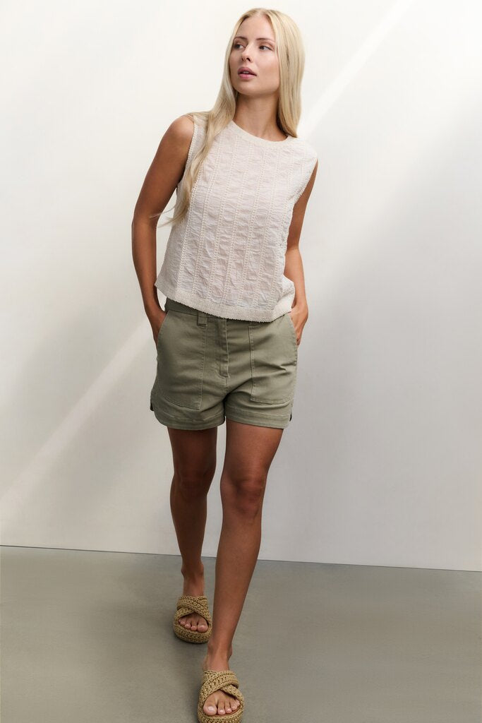Cargoshorts mit aufgesetzten Taschen und elastischem Bund Seneca Rock Beigefügt