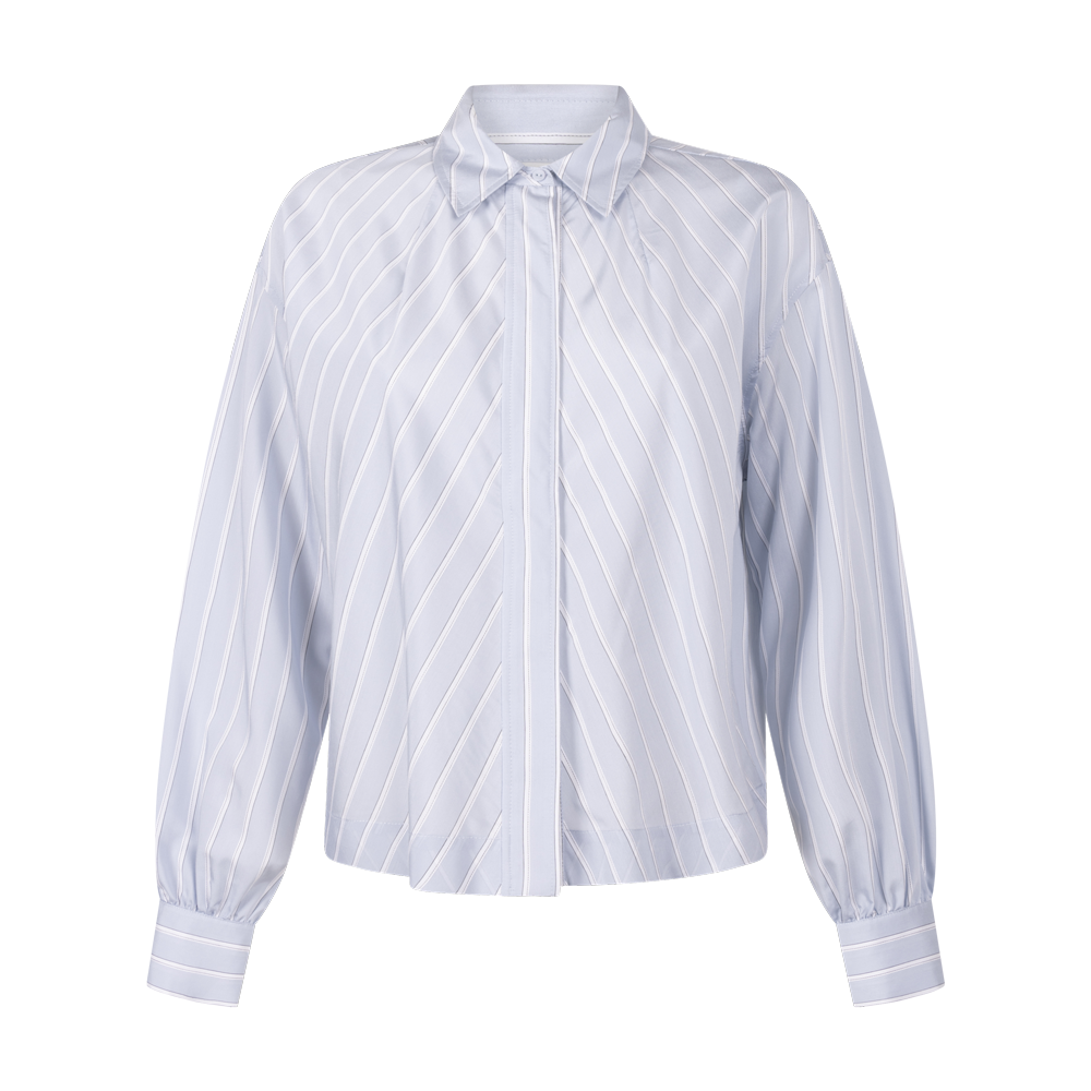 Fyona shirt l/s Blue white stripe