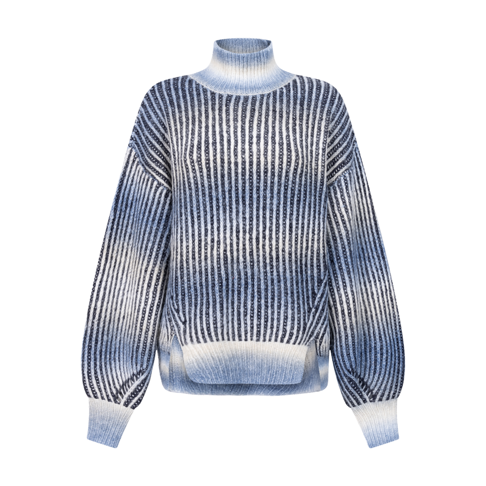 Dy knitted pull l/s Blue heaven melee