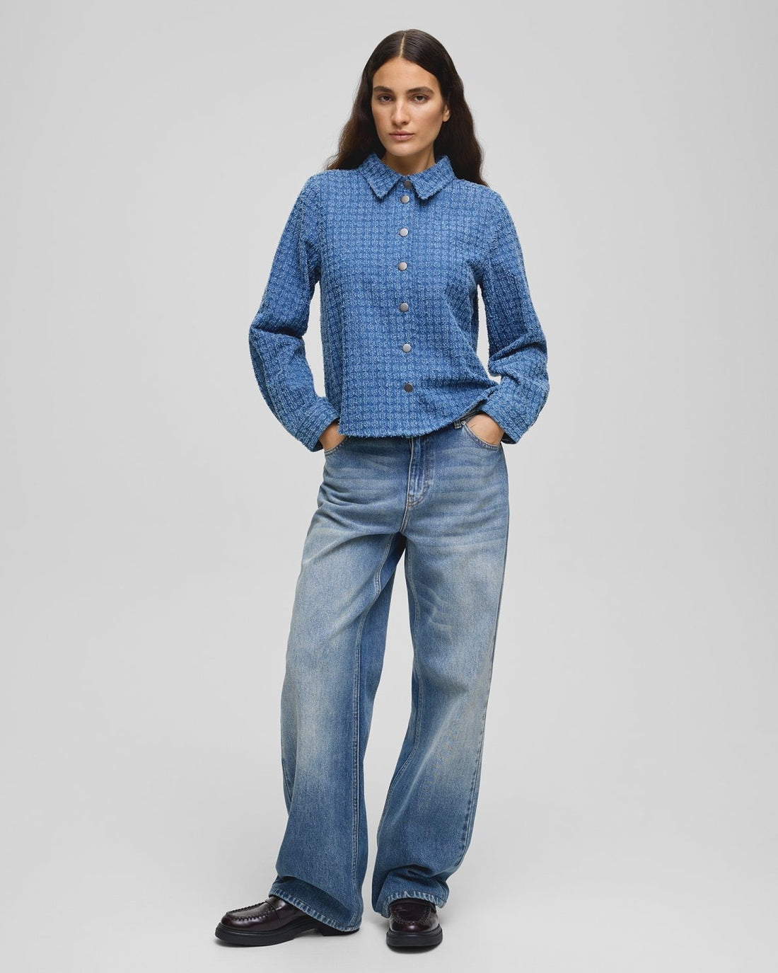 MSCHIbo Shirt Mid Blue Wash