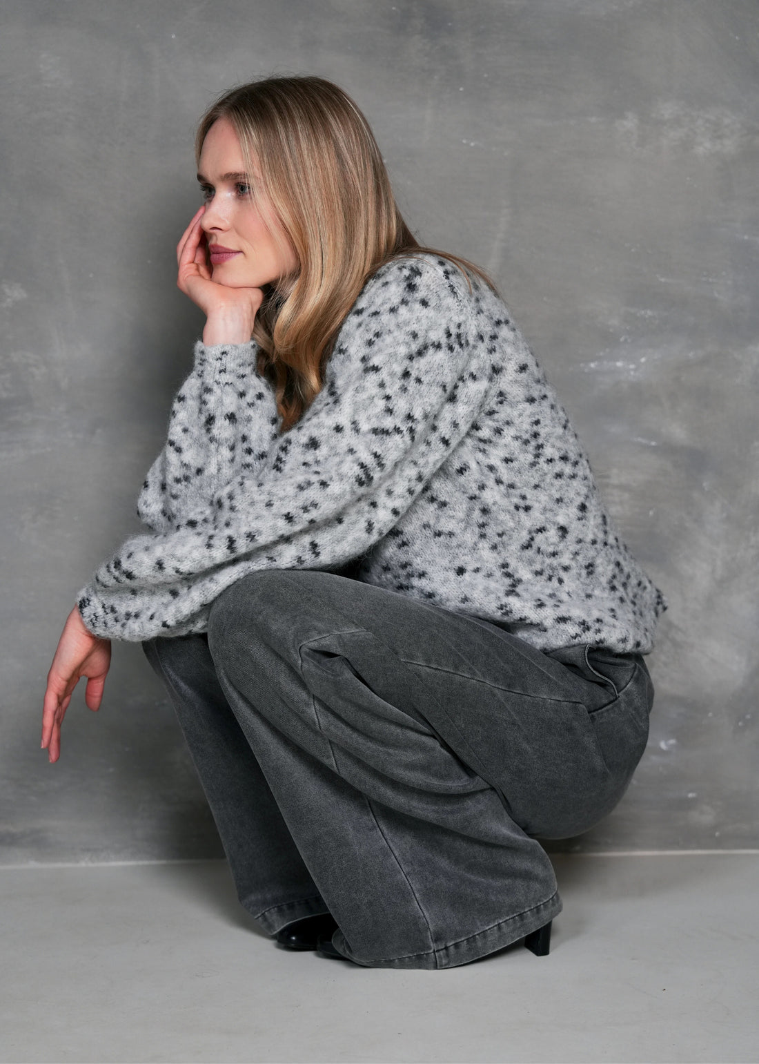 Knit- Pull Willy Lt Grey Mel