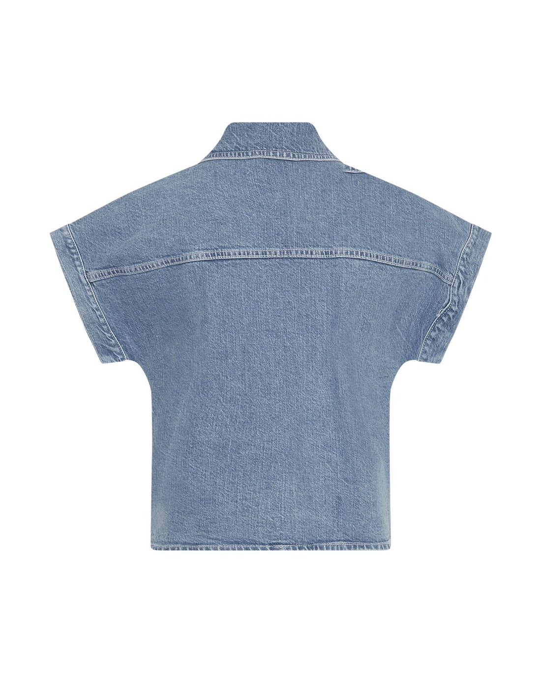 MSCHElida Ada SS Denim Shirt Light Blue Wash