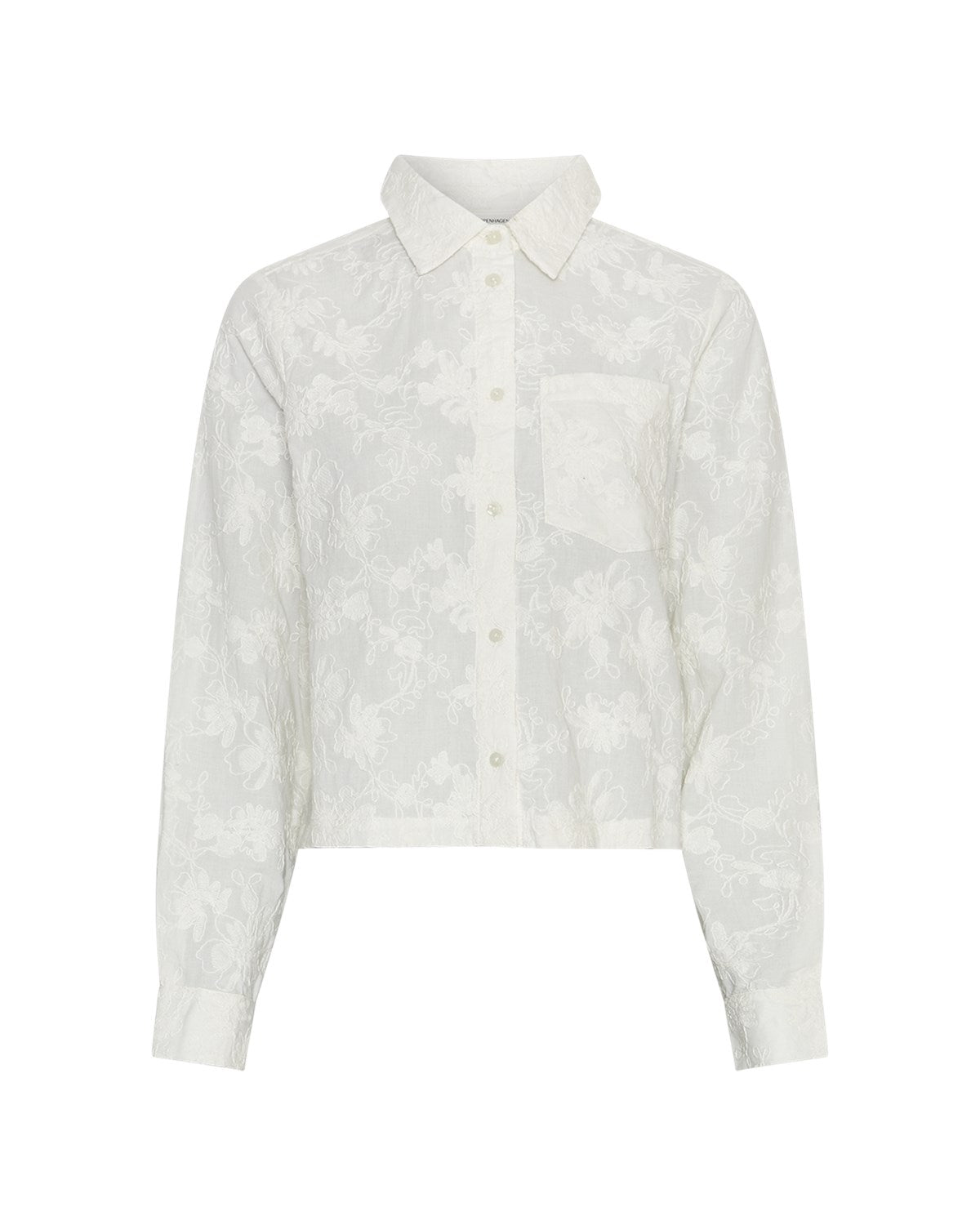 MSCHSylvia Shirt EMB Egret