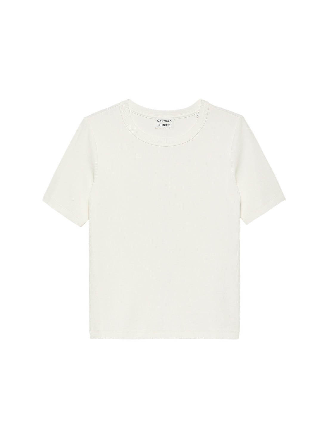 Ribbed Tee Off White