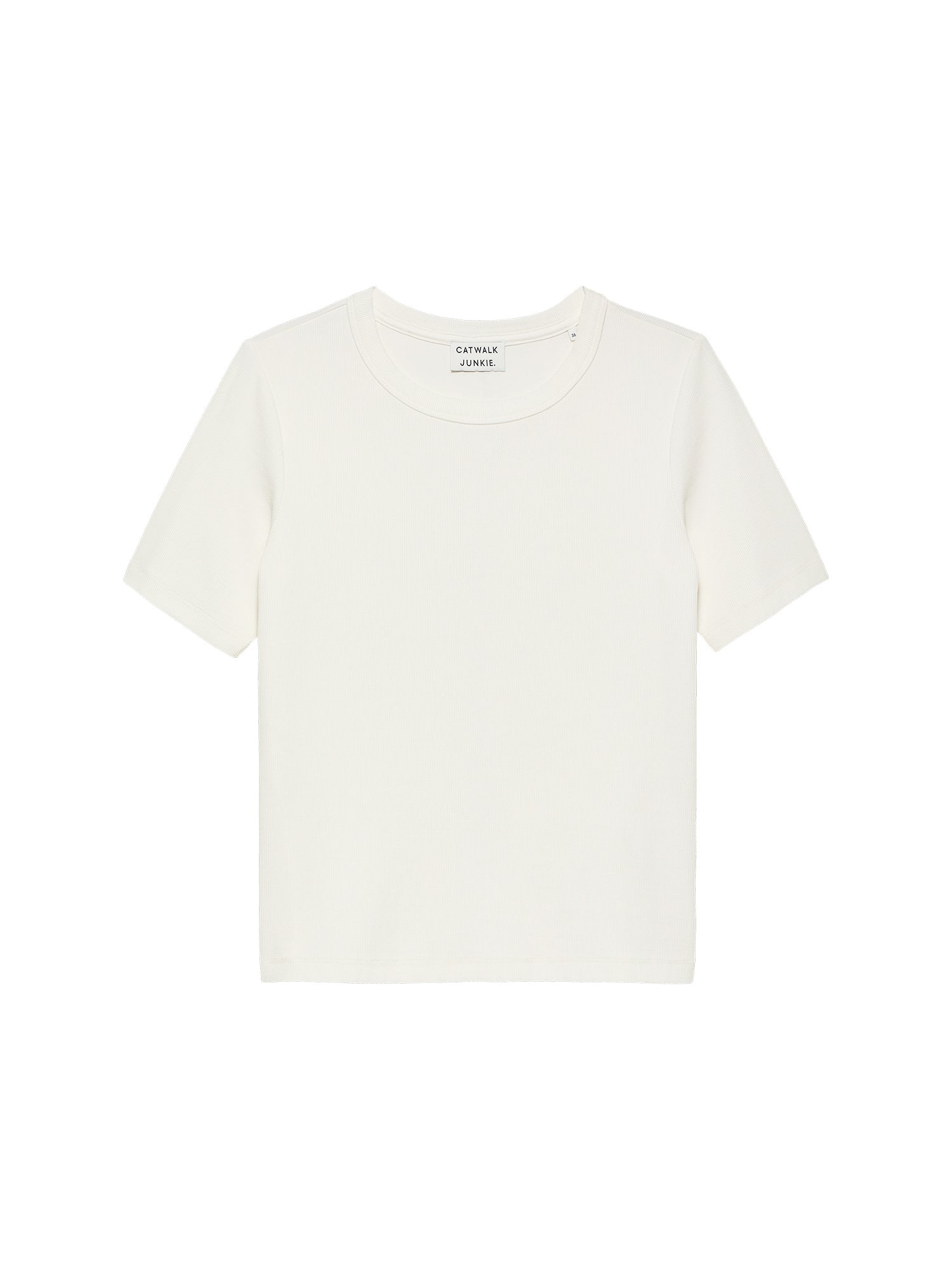 Ribbed Tee Off White