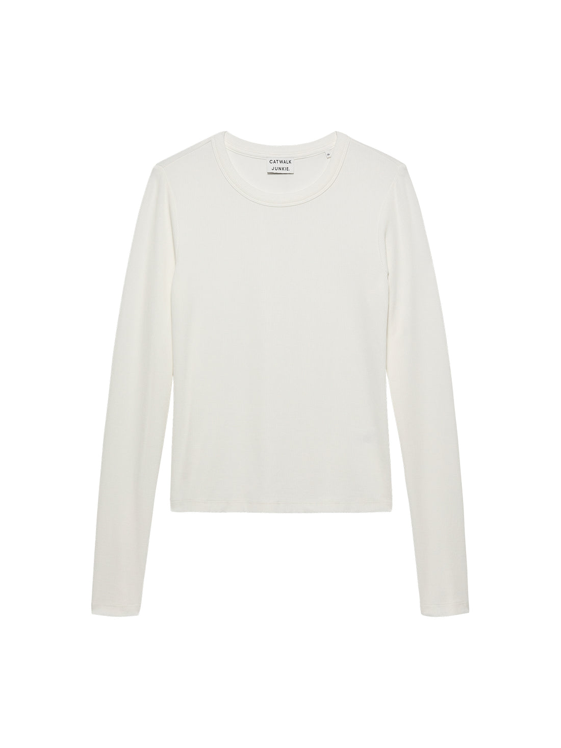 Rib long Sleeve Off White