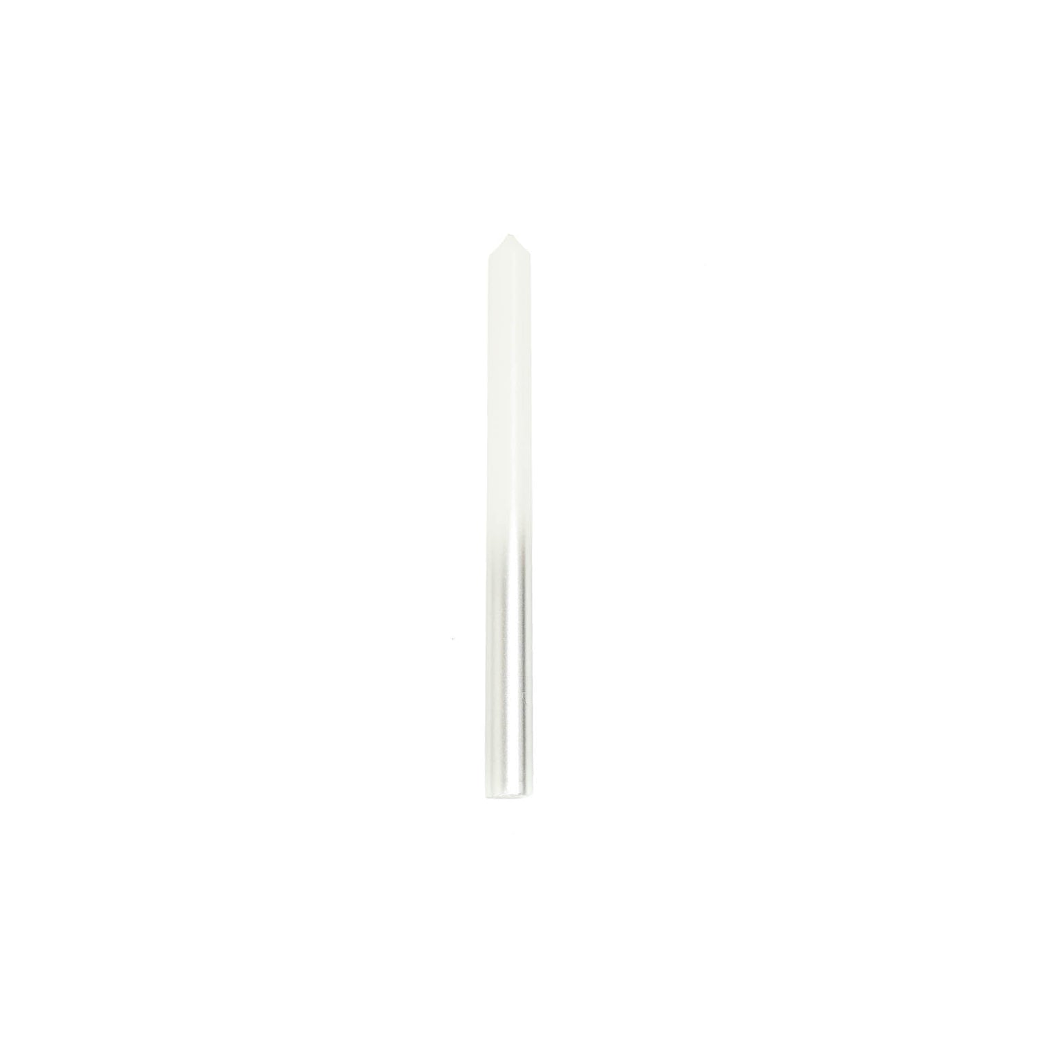 HV Dipdye Kerzen - White/ Silver 4 Stuck (2x25cm)