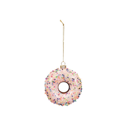 Weihnachtskügel  - Donut - Glass - 9,5x3,5cm