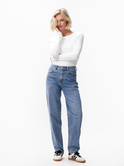 Barrel Fit Jeans True Blue