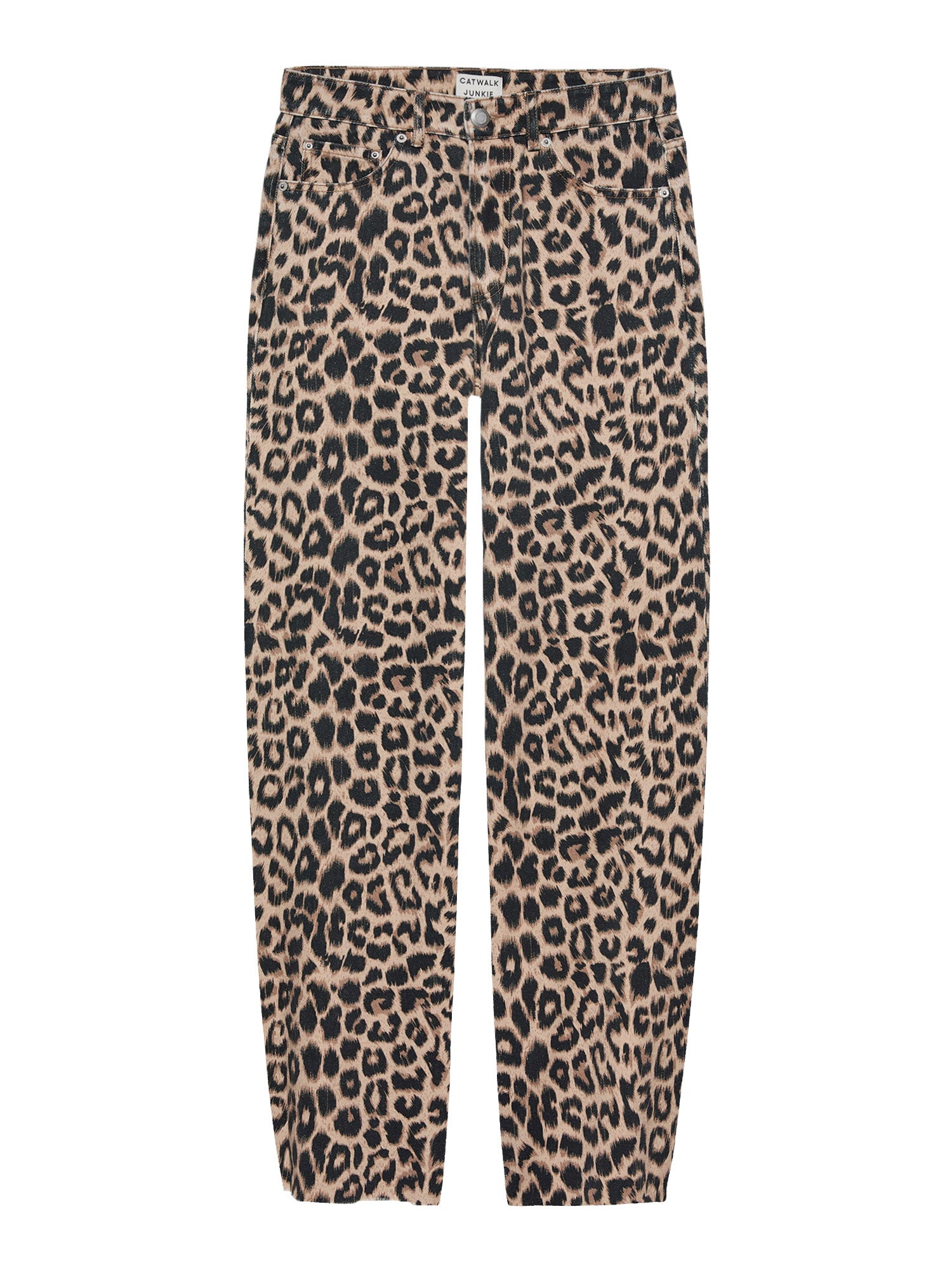 Barrel fit leopard jeans Grey Morn