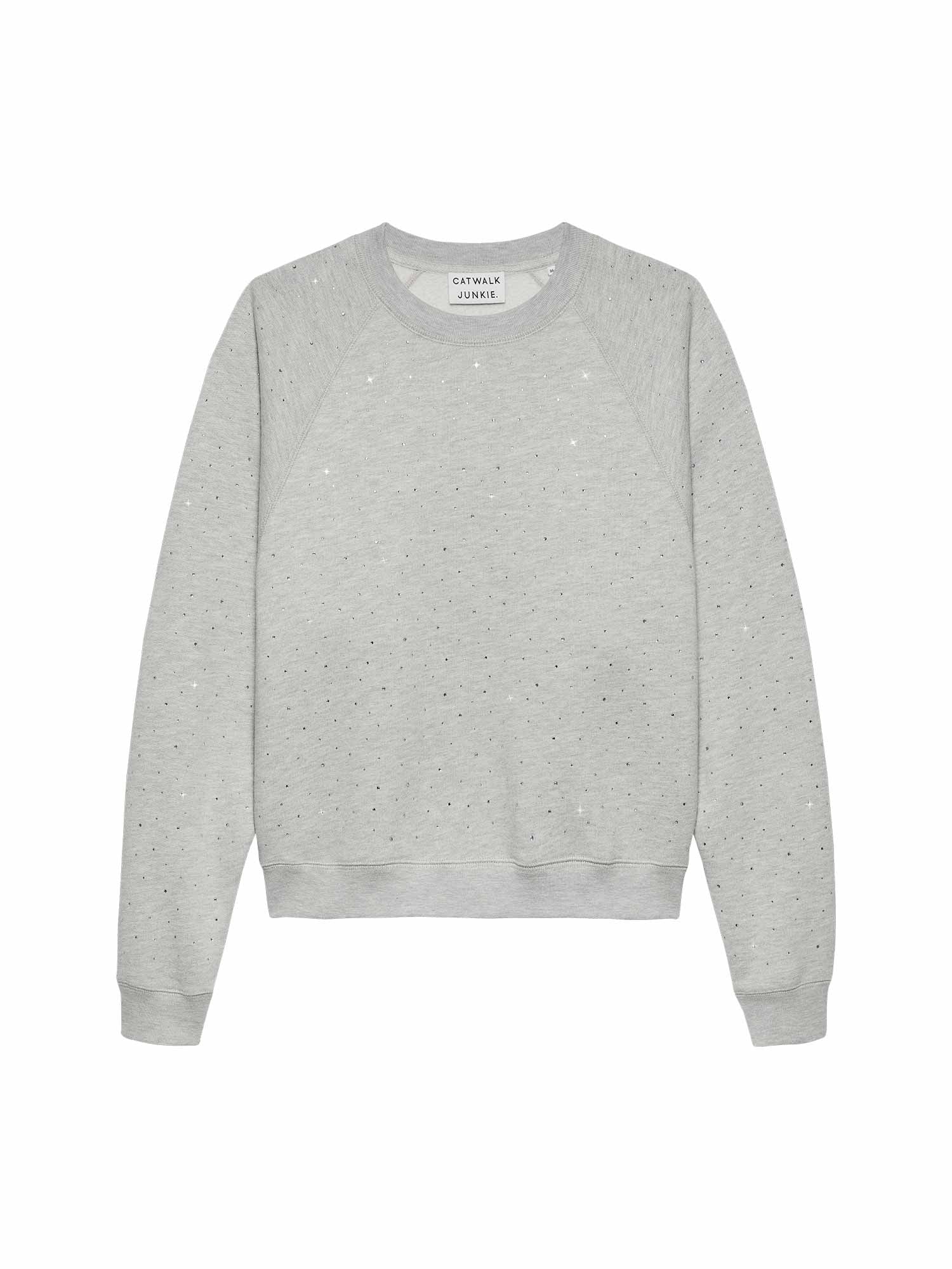 Sweater with strass Grey Melange