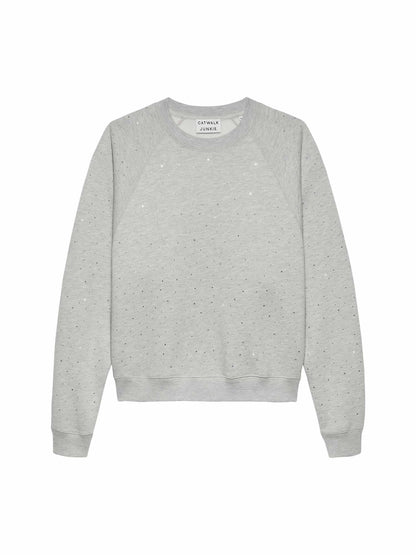 Sweater with strass Grey Melange