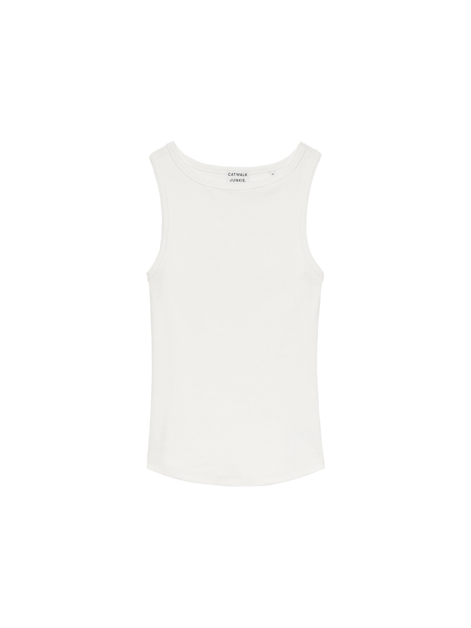 Classic rib singlet Off White