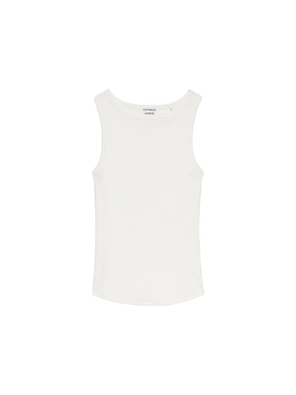Classic rib singlet Off White