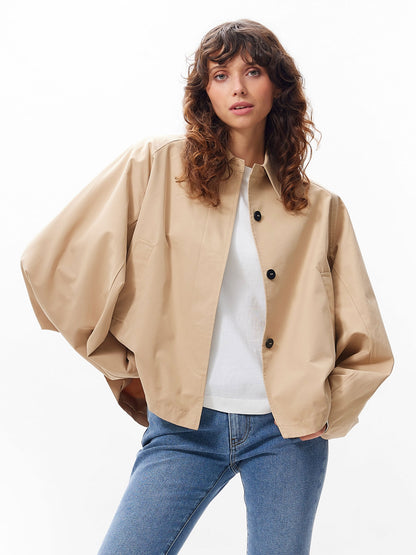 Short trenchcoat Travertine