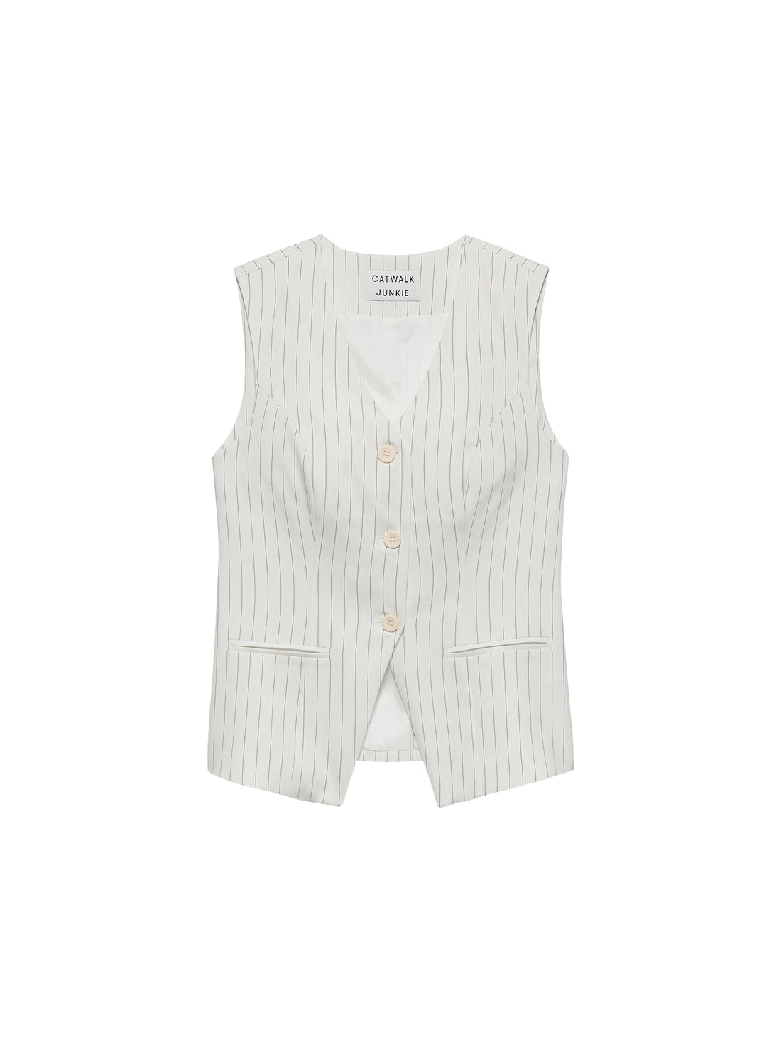 Pinstripe waistcoat Off White