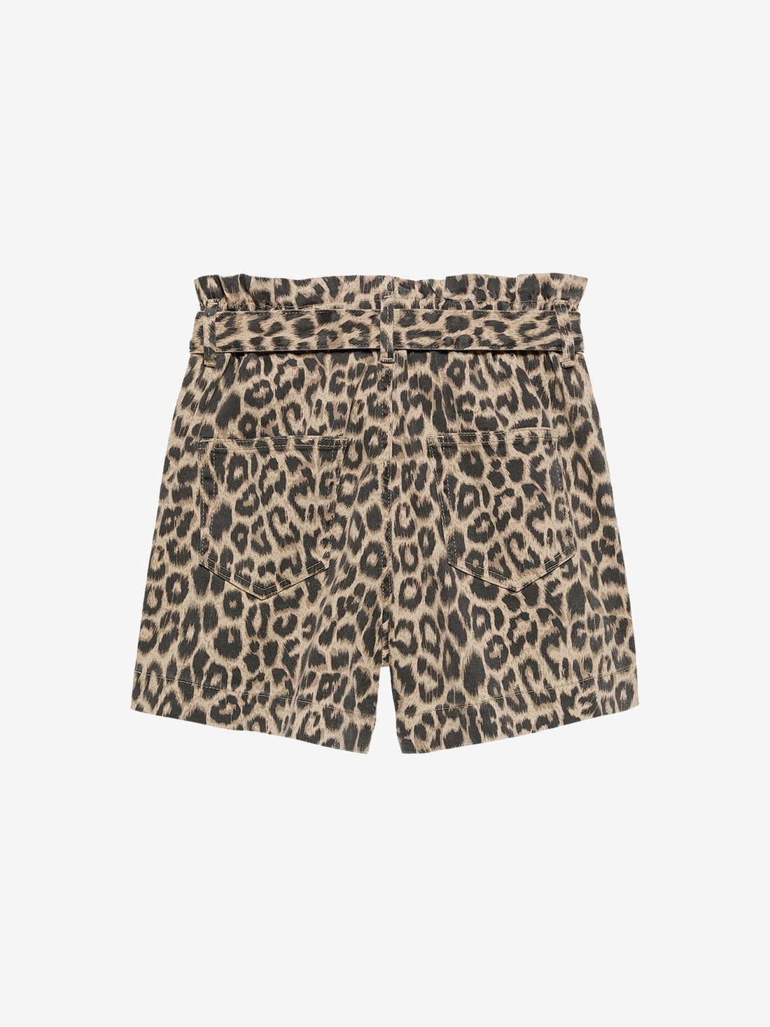 Leopard shorts with a comfortable waist Grey Morn