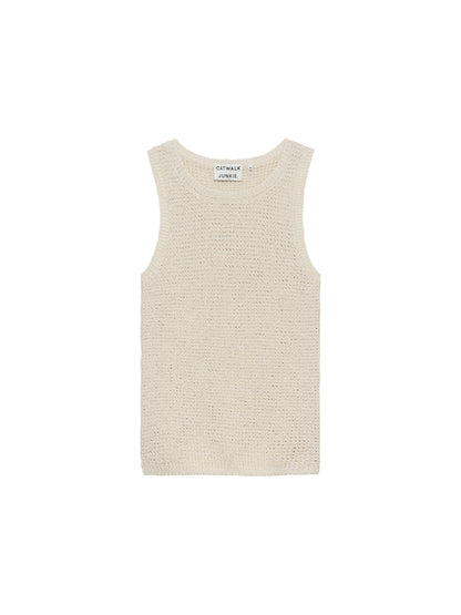 Knitted top Ecru