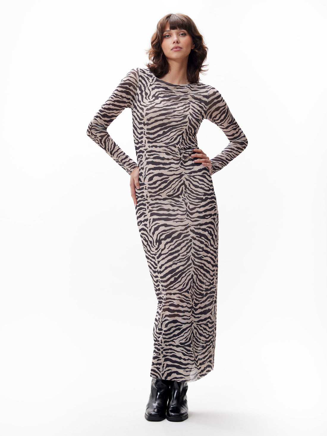 Mesh Zebra Dress