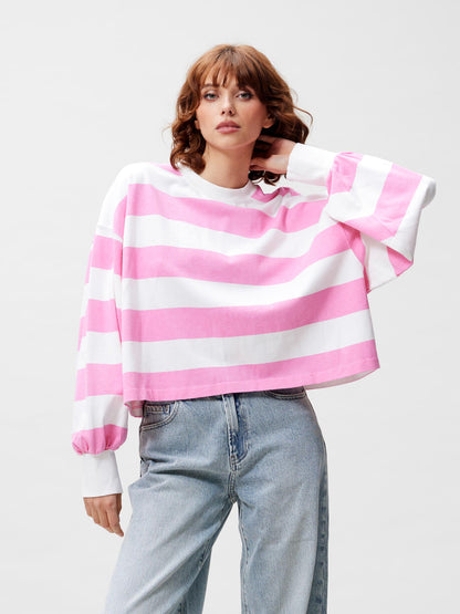 Oversized striped long sleeve Rosebloom
