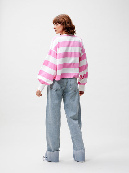 Oversized striped long sleeve Rosebloom