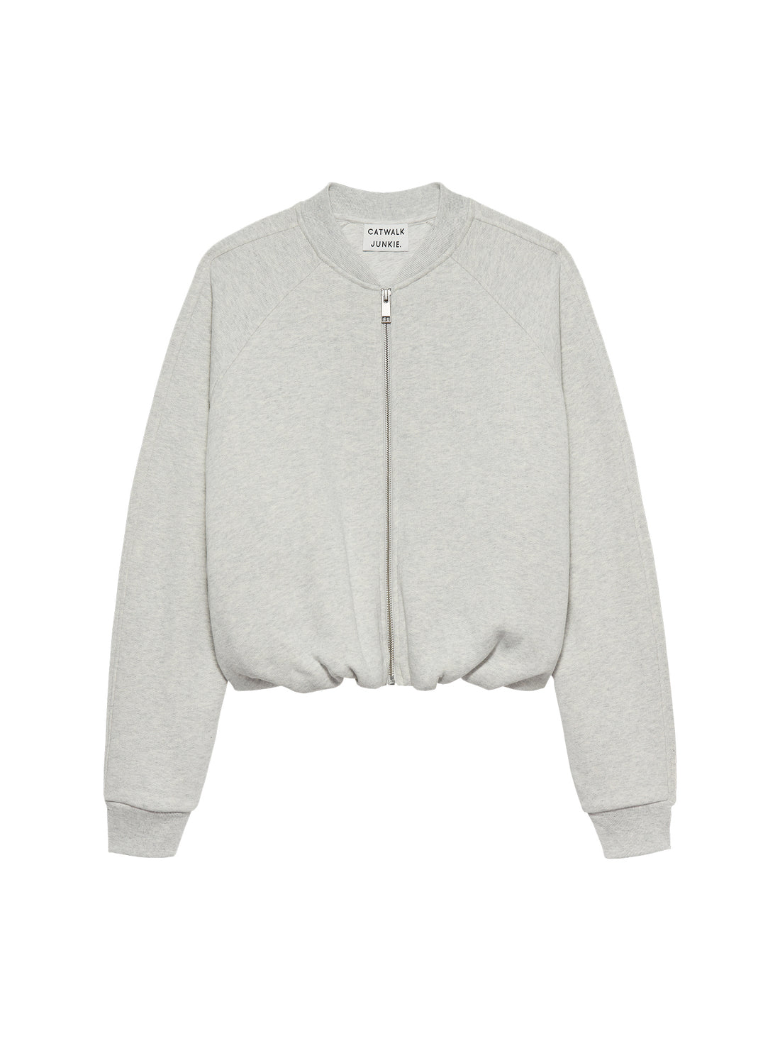 Tuck in sweat jacket Light Grey Melange