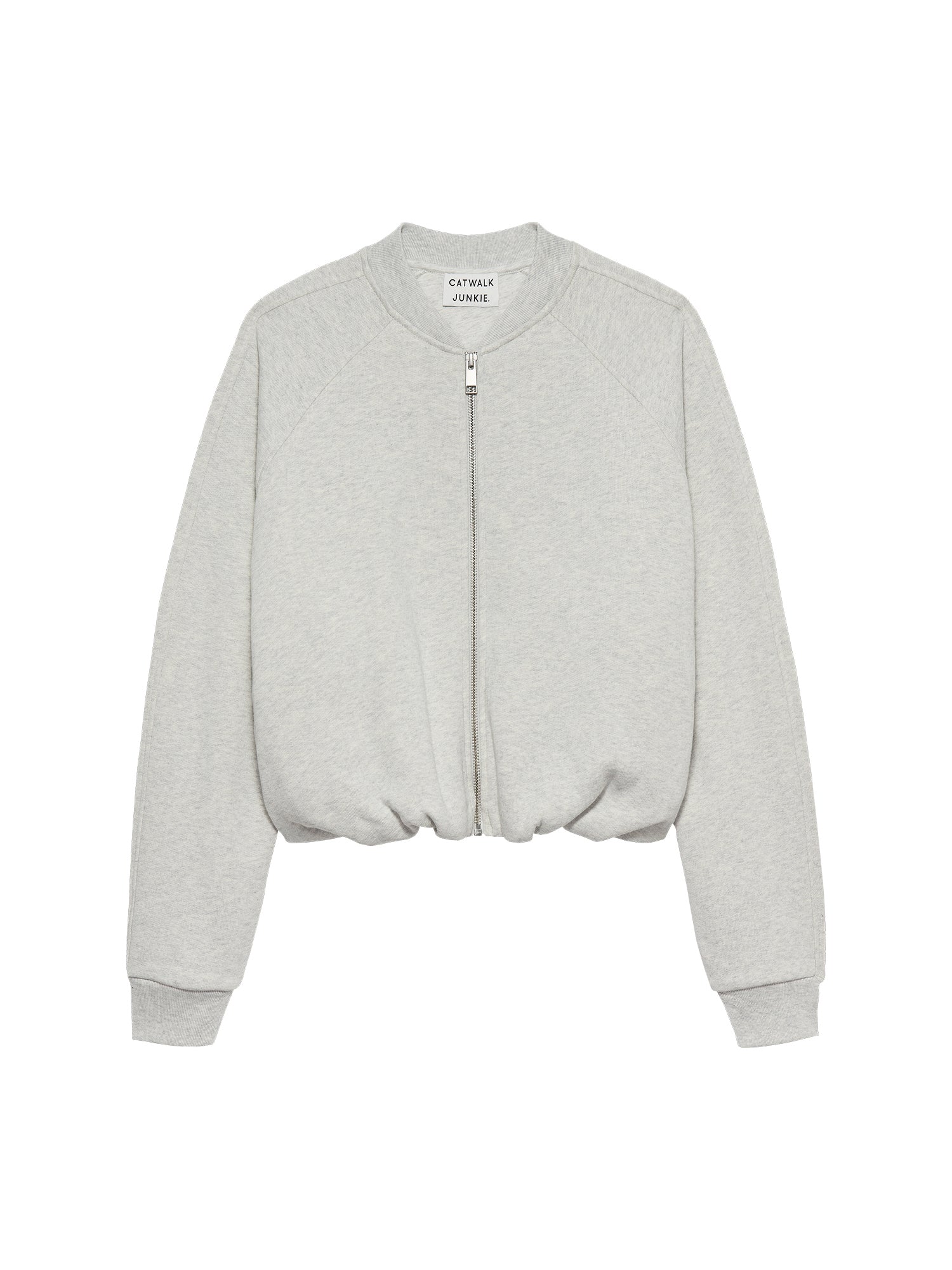 Tuck in sweat jacket Light Grey Melange