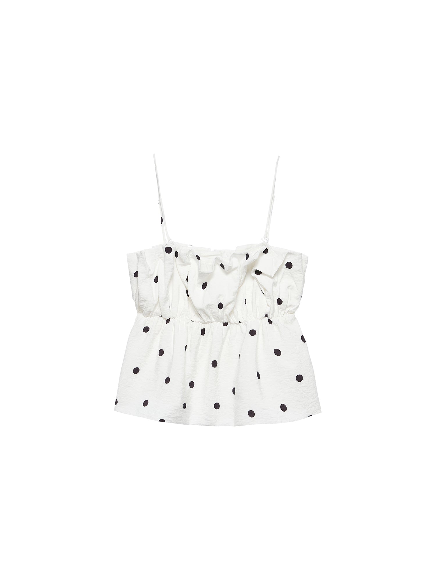 Dotted spaghetti top Off White