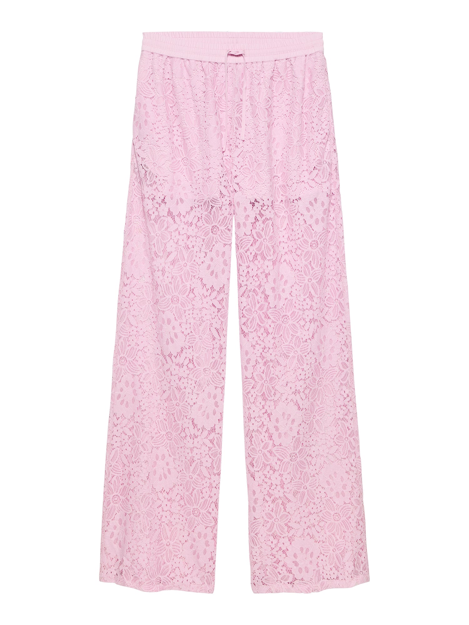 Pull on lace trousers Soft Pink