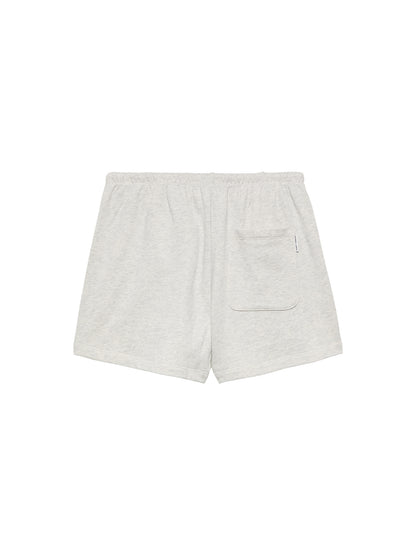 Pull on sweat short Light Grey Melange