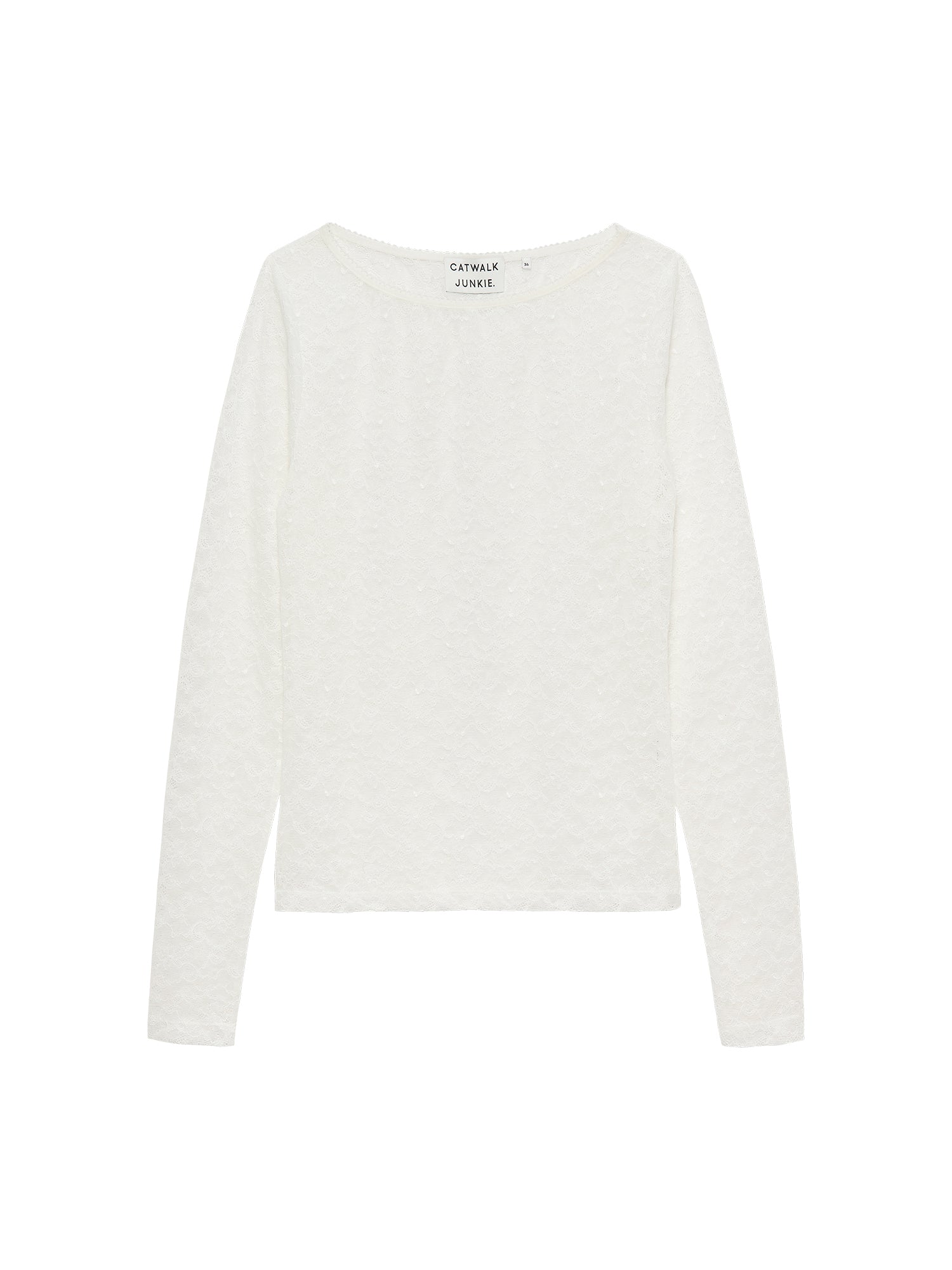 Lace long sleeve Egret