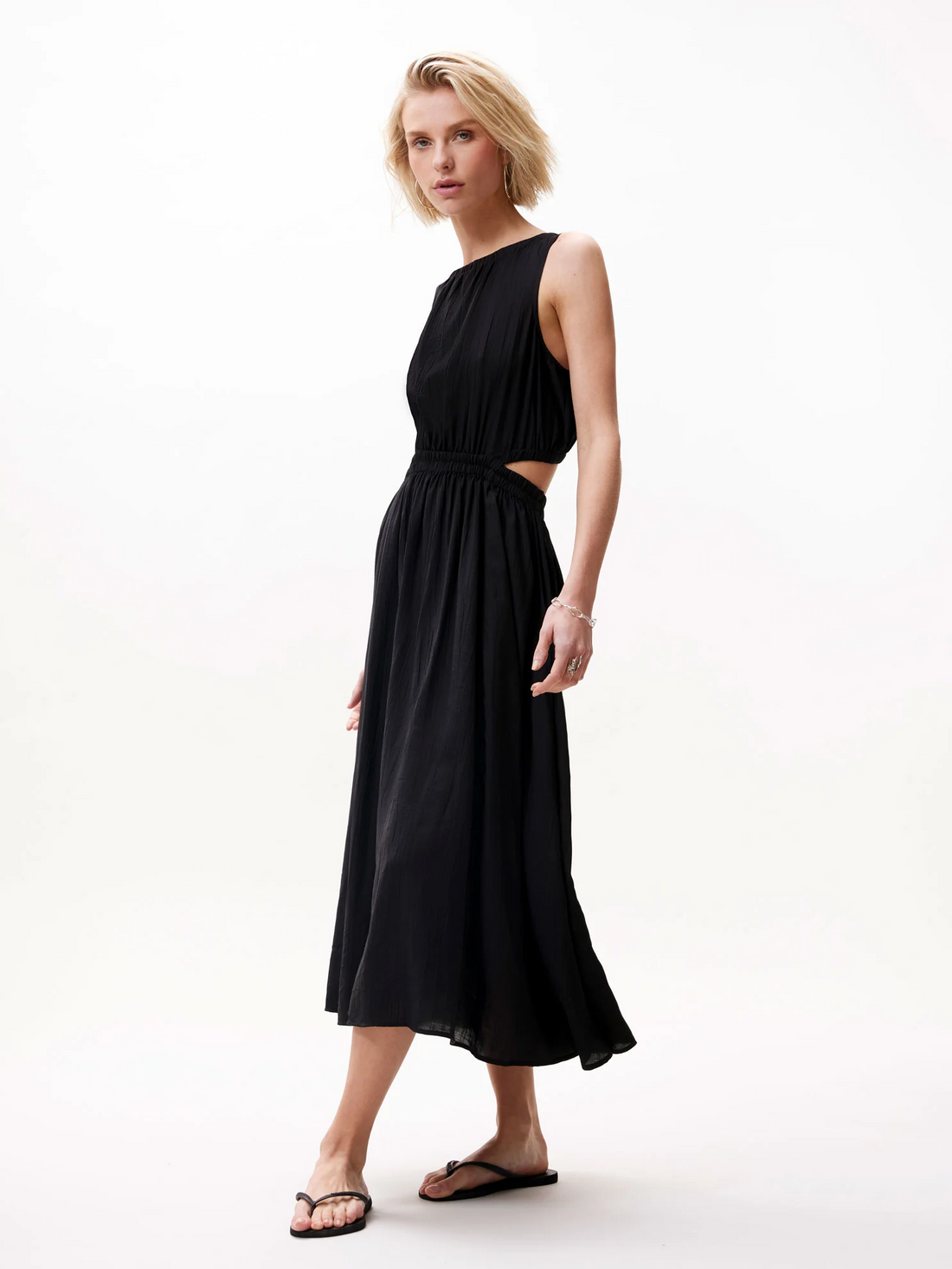 Cut Out Dress Black