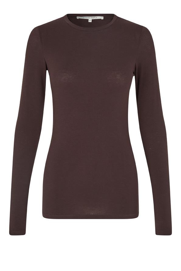 Matima O-Neck Tee Chocolate Plum