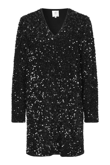 Shimmer Kleid Schwarz