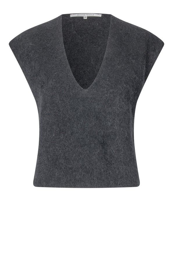 Camryn Knit Vest Volcanic Ash