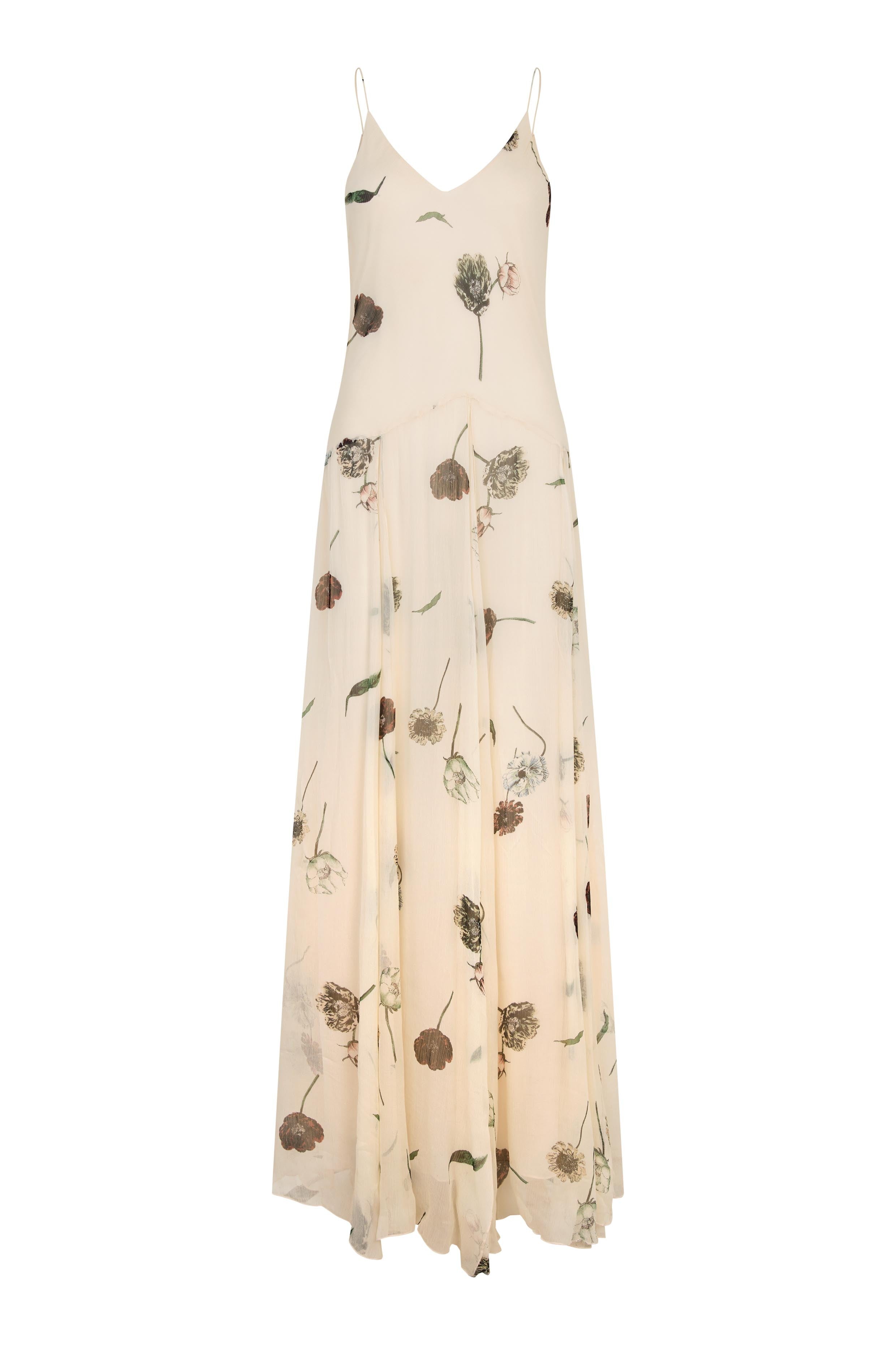 Florala Strap Dress Summer Sand